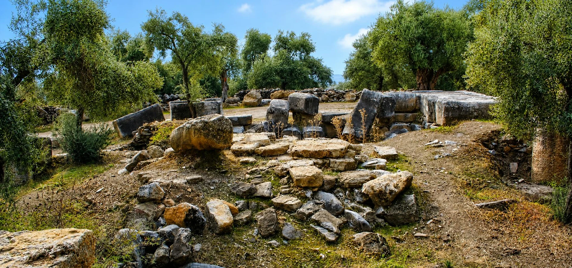 Ancient sanctuary of Akharaka near Nysa in Aydin province Turkey