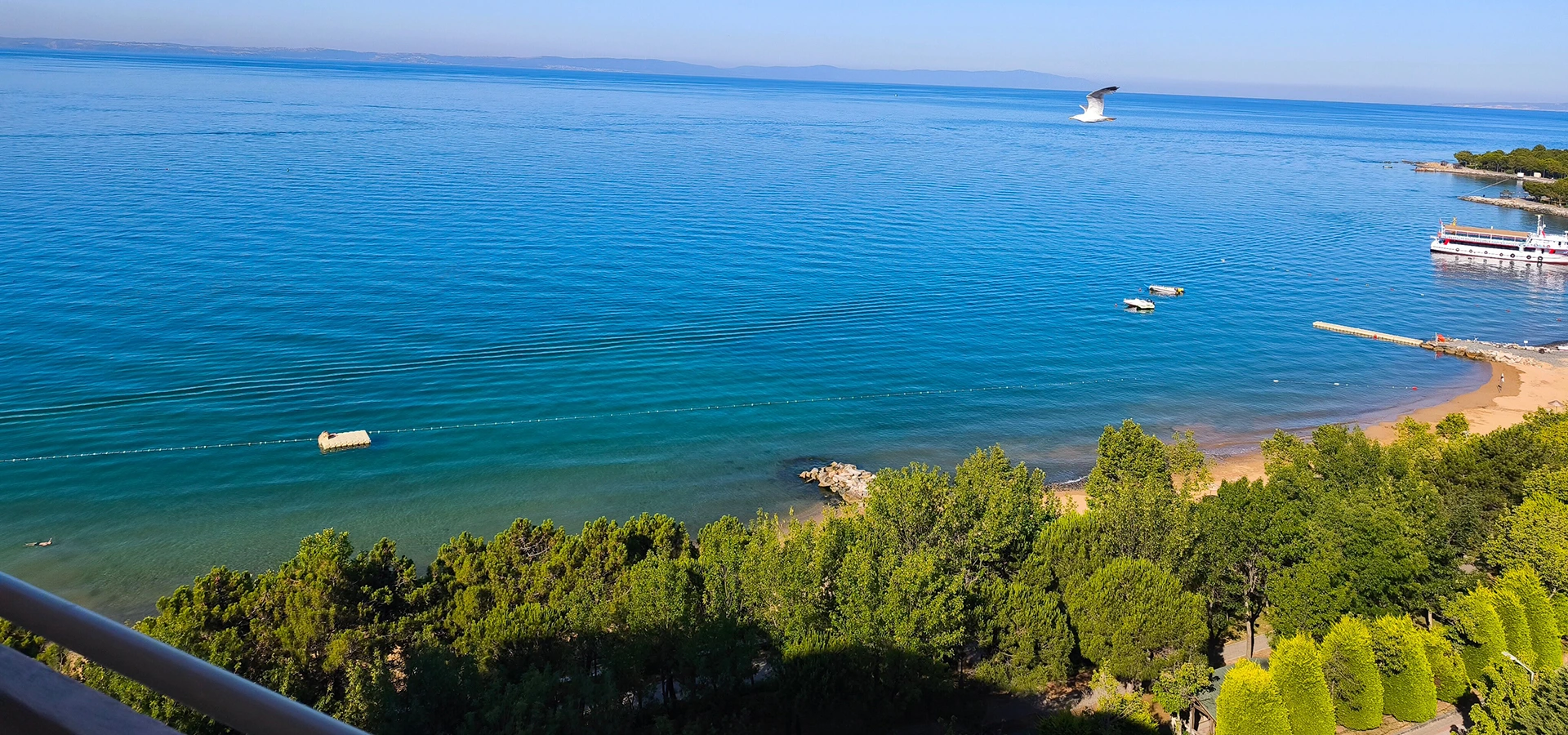 Armutlu coast and green hills in Yalova Turkey