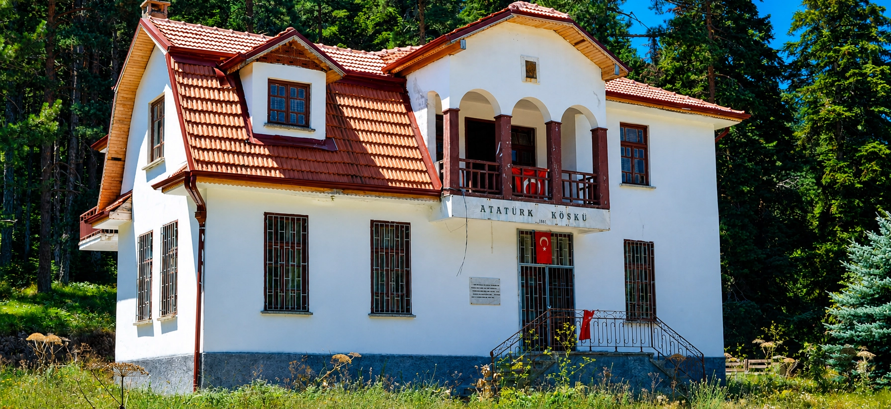 Atatürk Mansion in forest near Bozüyük Bilecik Turkey