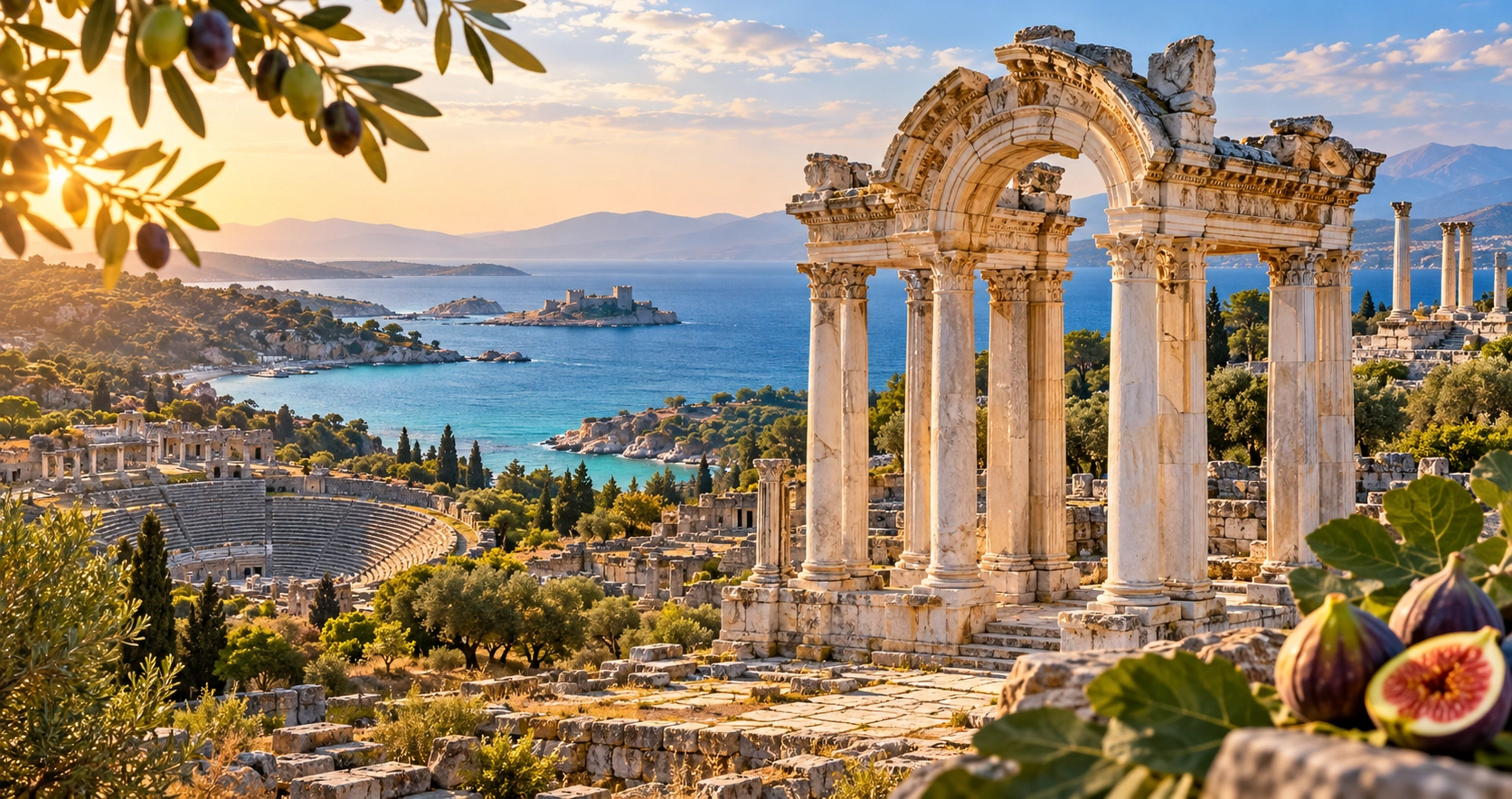 Aydın Turkey with Aphrodisias, Miletus, Priene, Didyma, Kuşadası, Dilek Peninsula, Nysa and Aegean landscapes