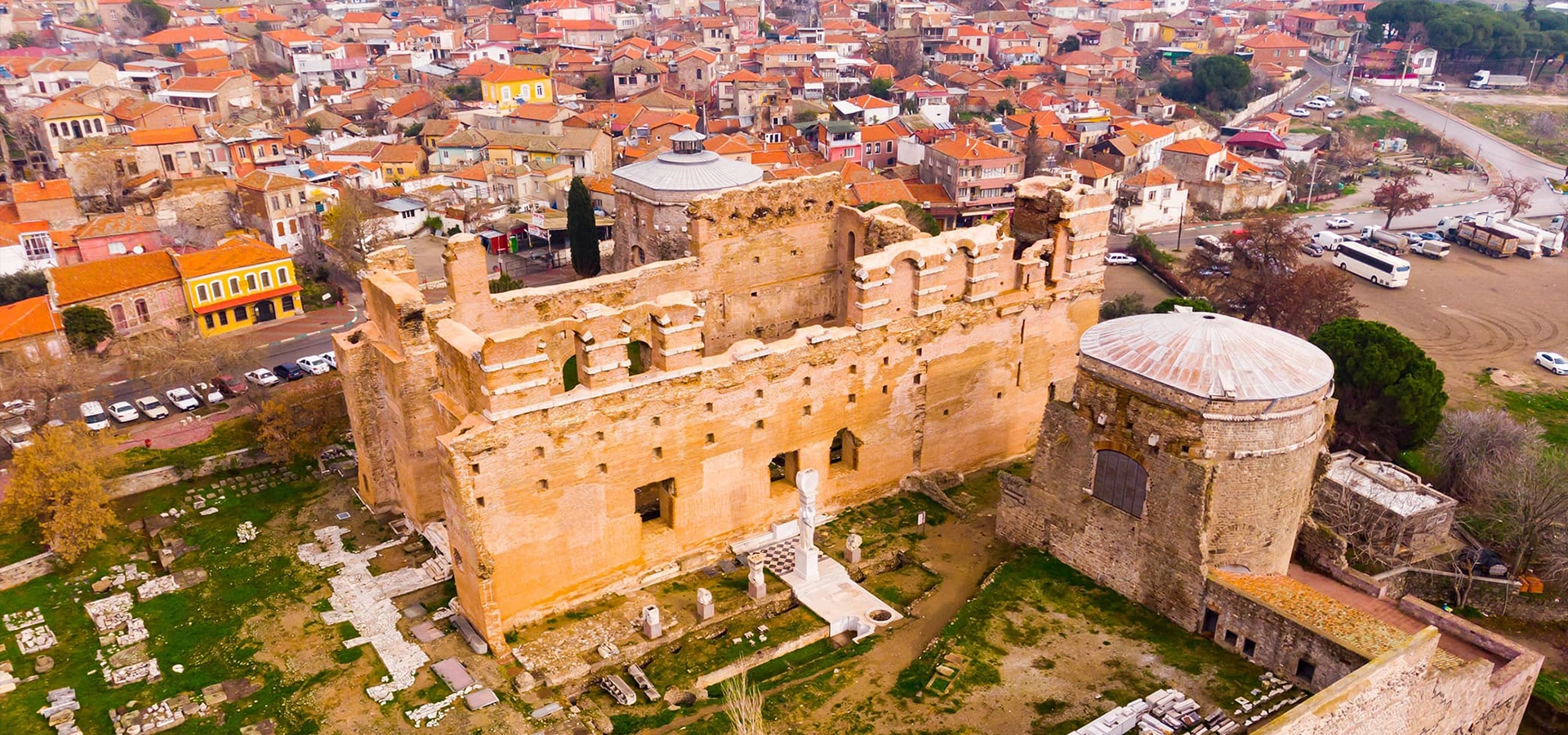 Bergama old town Izmir traditional streets historic Turkey
