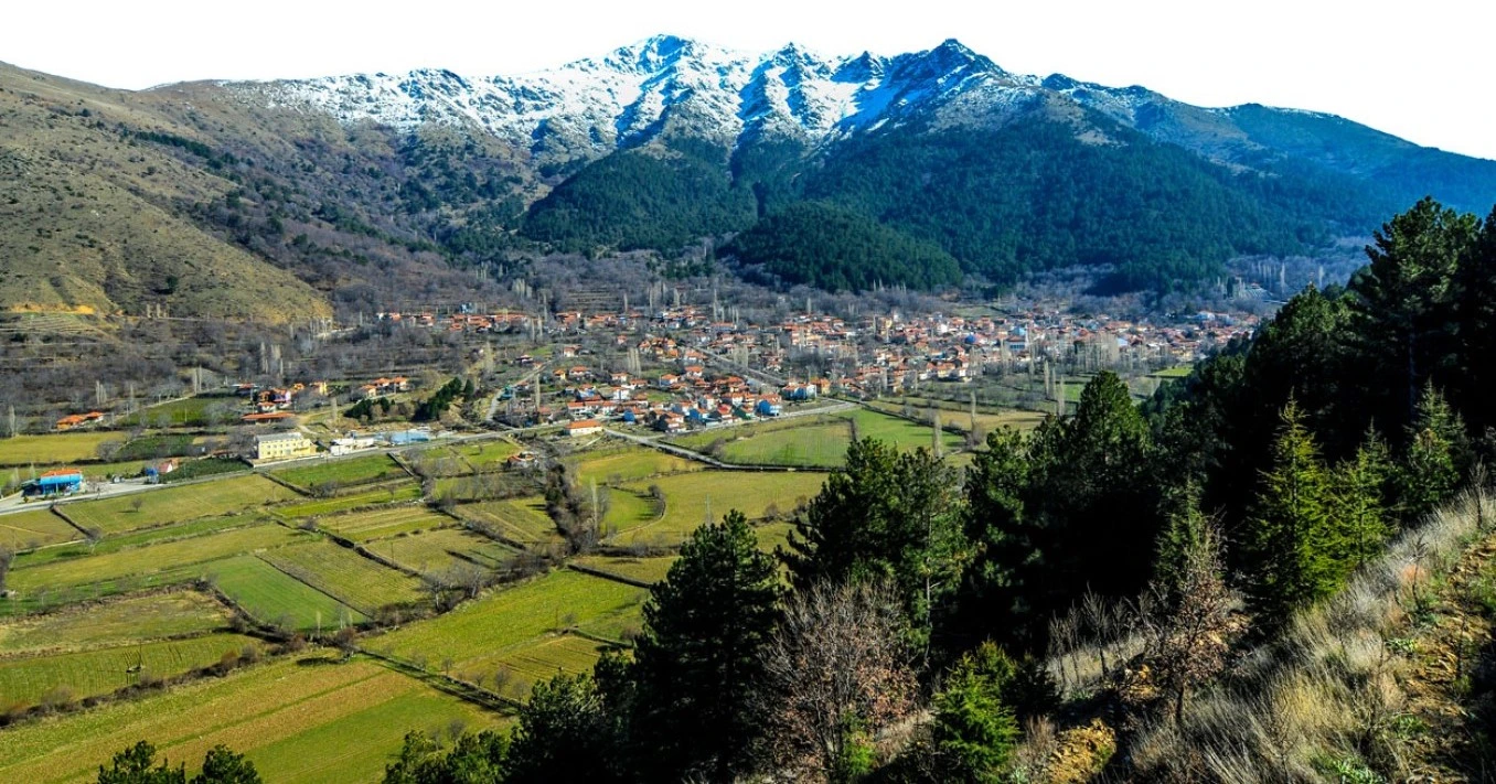 Bozdağ Mountains and highland landscape in Ödemiş İzmir Turkey