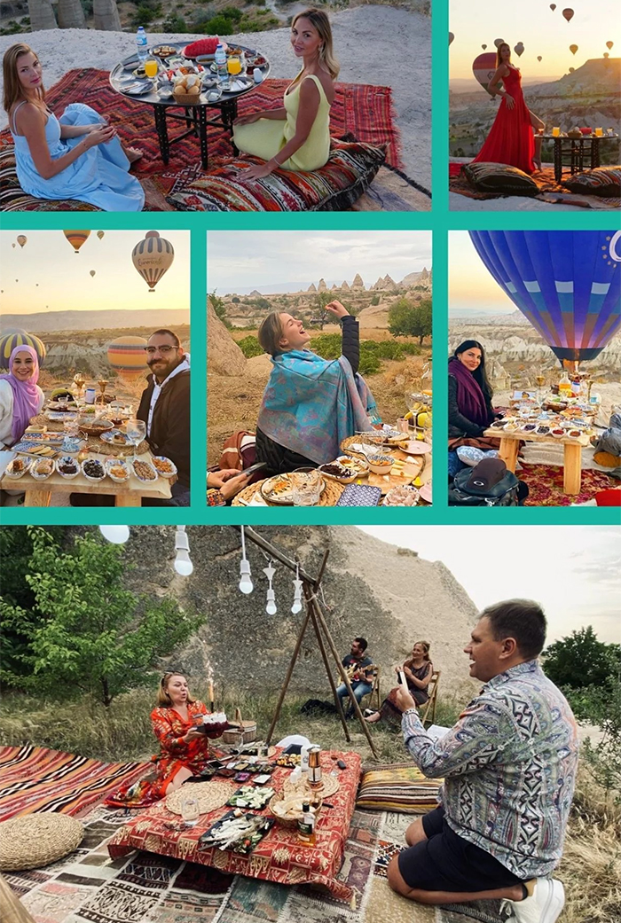 Traditional Cappadocia breakfast setup