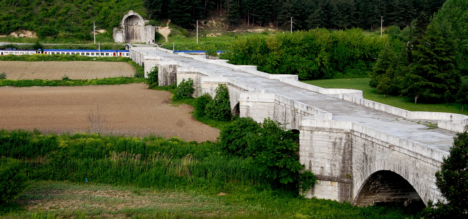 Justinianus Bridge (Beşköprü) in Sakarya Turkey