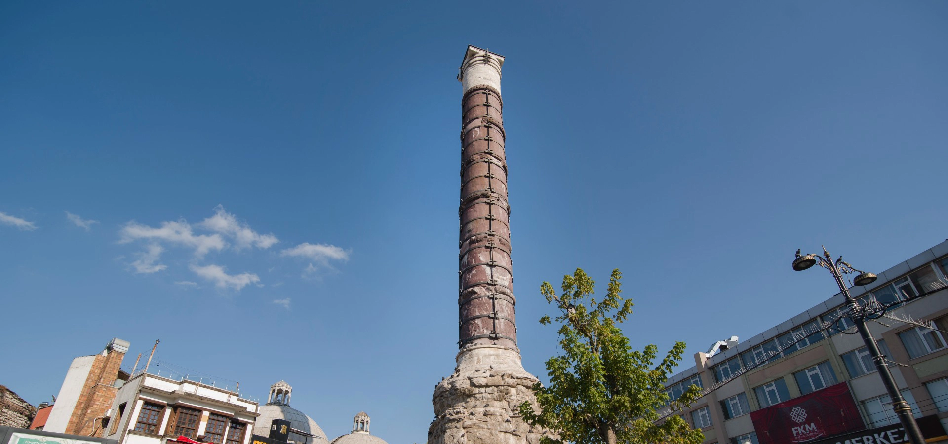 Column of Constantine Çemberlitaş porphyry monument in Istanbul Turkey