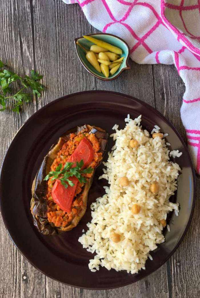 Karnıyarık Turkish eggplant dish