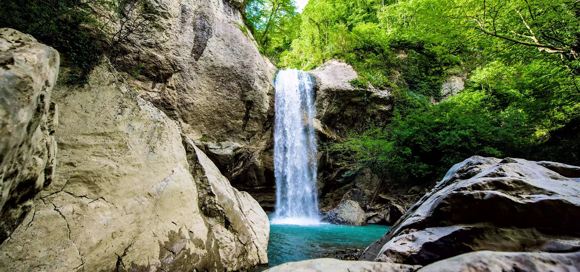 Doğançay Waterfall in Sakarya Turkey