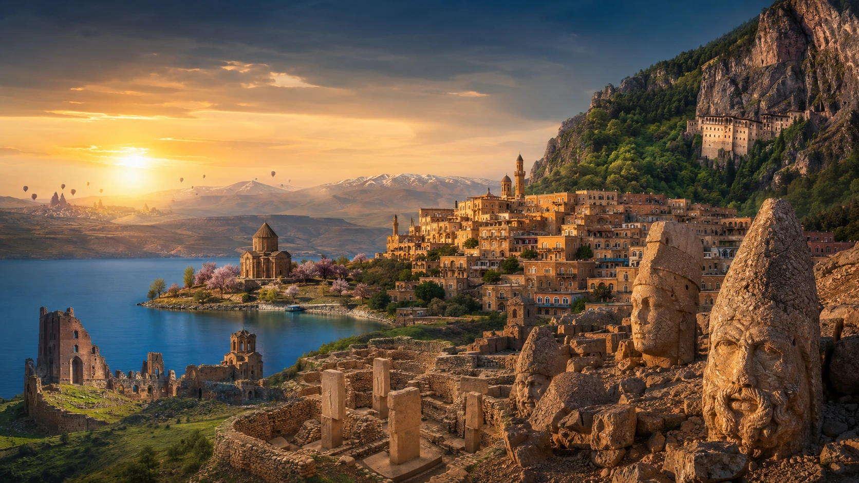 Private Eastern Turkey Tour covering Cappadocia Mount Nemrut Mardin Van Ani and Trabzon
