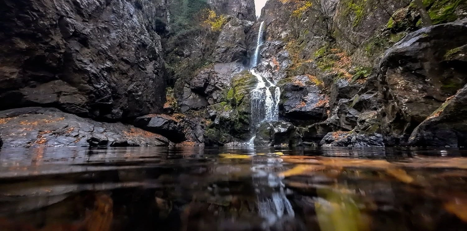 Erikli Double Waterfall near Teşvikiye Yalova Turkey
