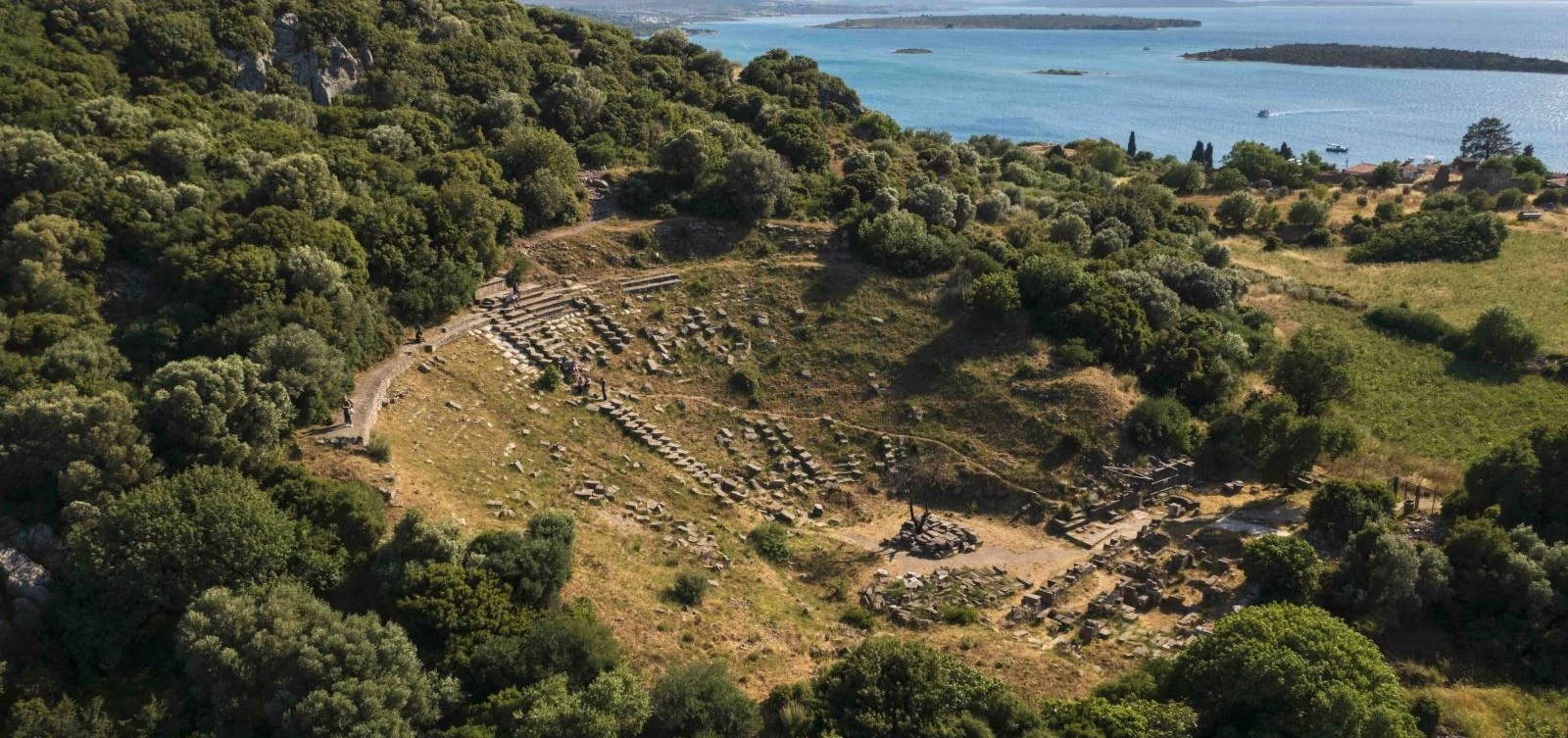 Erythrai Ancient City and Ildırı coastal landscape in Çeşme İzmir
