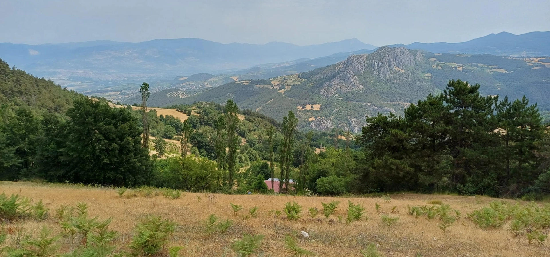 Geyve View Terrace panoramic Sakarya River valley and mountain scenery in Sakarya Turkey