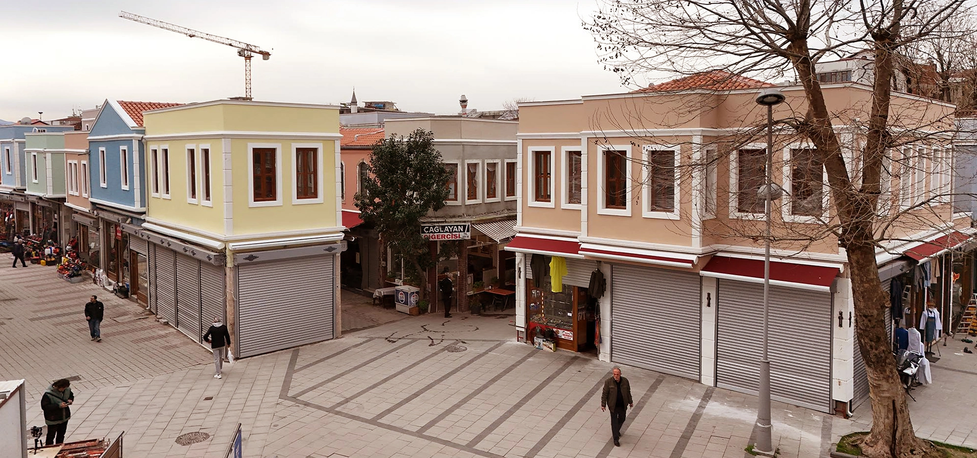 Historic Uzun Carsi Adapazari traditional shopping streets Sakarya Turkey