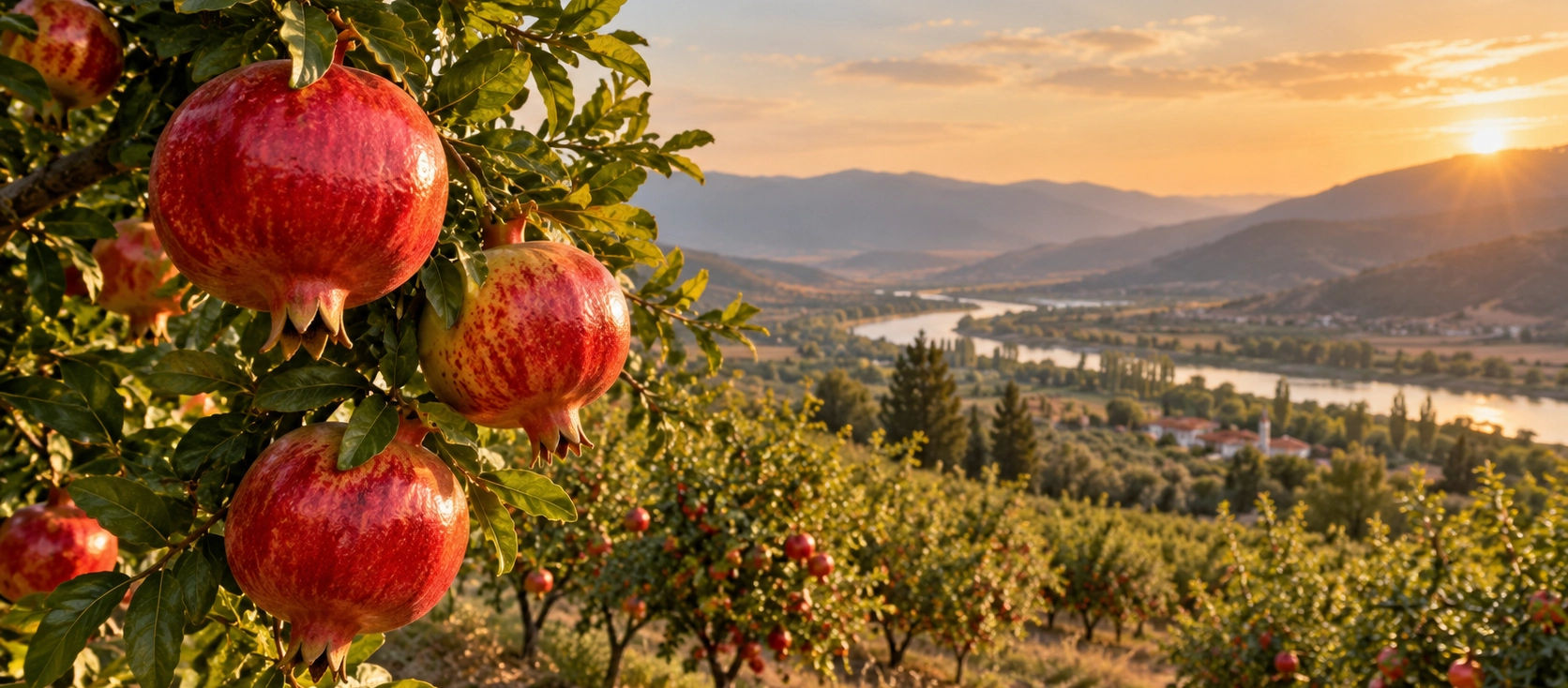 Inhisar pomegranate orchard private food experience in Bilecik