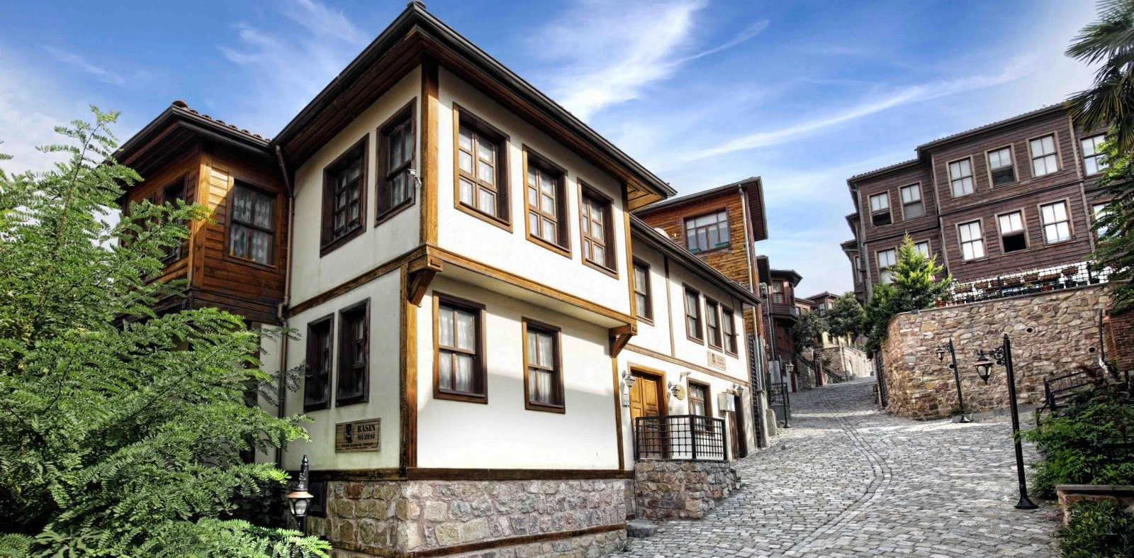 Kapanca Street historic houses old Izmit Kocaeli Turkey