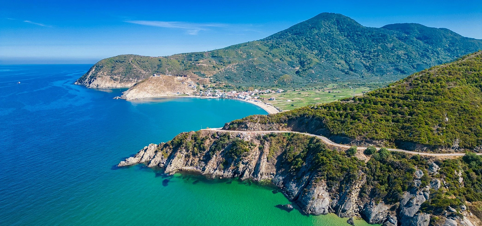 Kyzikos ancient city and Kapıdağ Peninsula near Erdek Balıkesir Turkey
