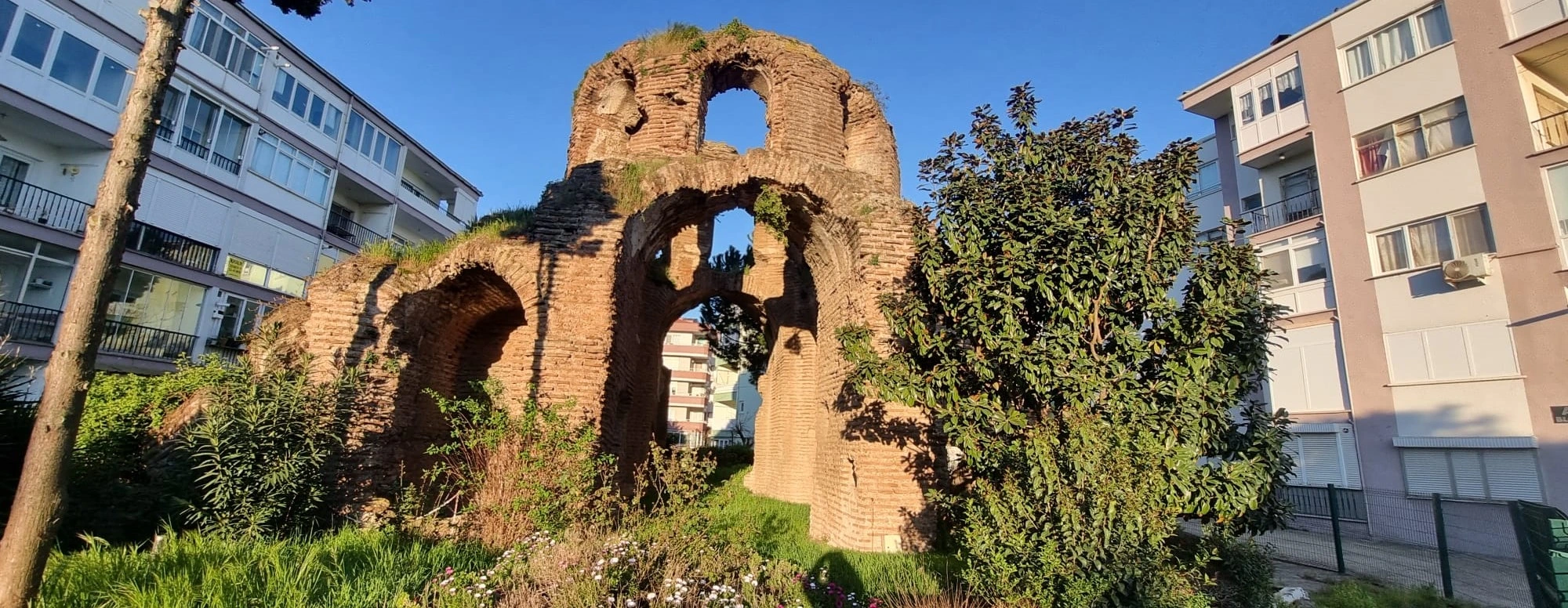 Kara Kilise Byzantine ruins in Çiftlikköy Yalova Turkey