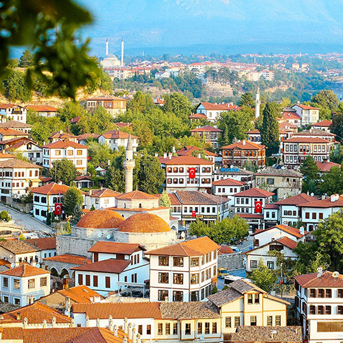 Karabuk regional routes and northern inland city setting