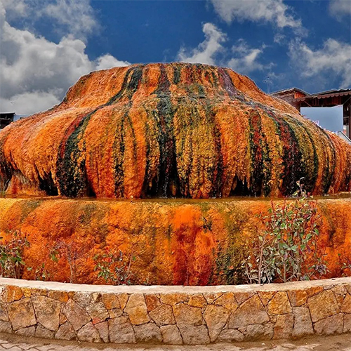 Karahayit hot springs and thermal landscape