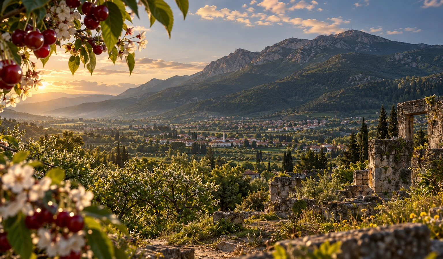 Kemalpasa Izmir Nif Mountain Karabel archaeological landscape western Turkey