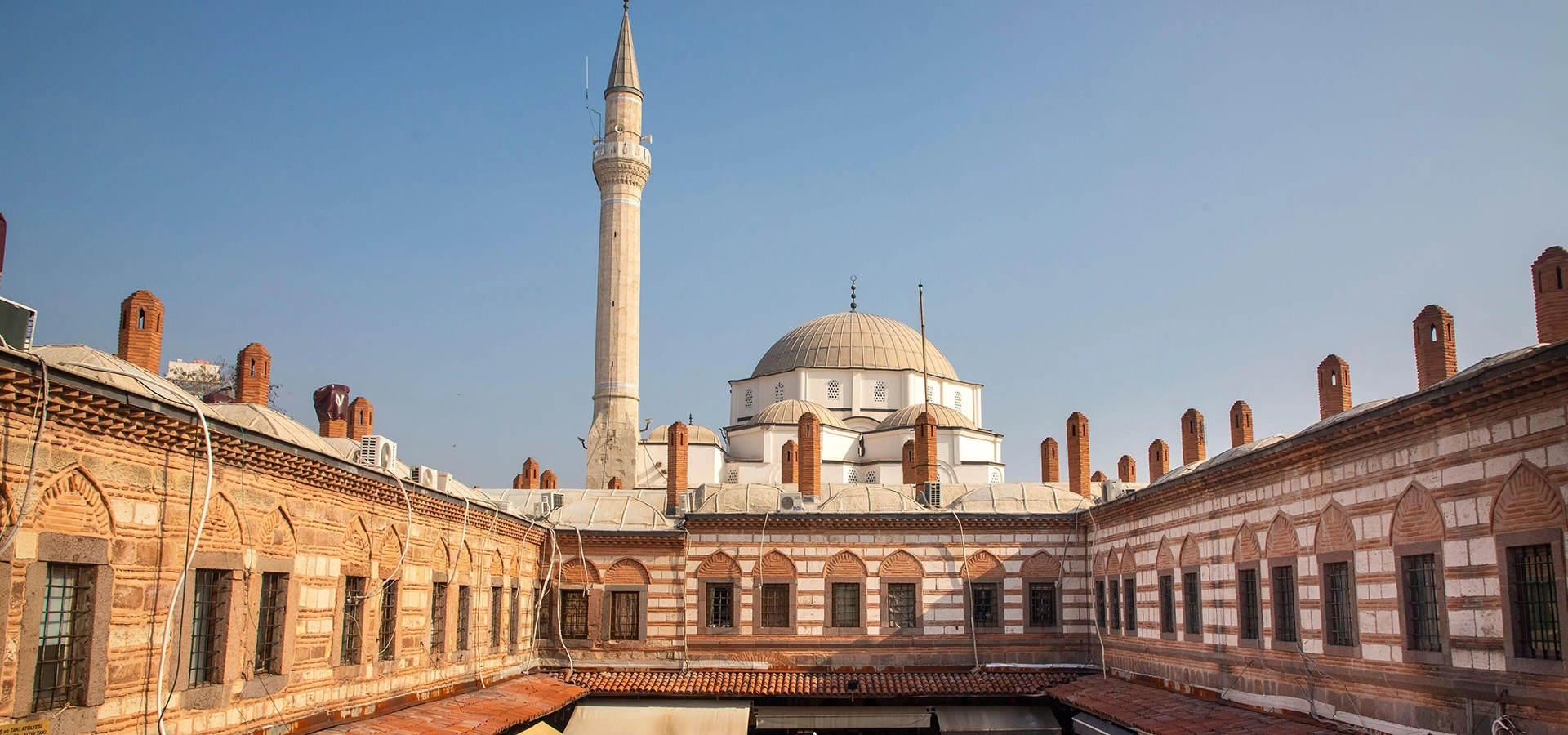 Historic Kemeraltı Bazaar streets in İzmir Turkey