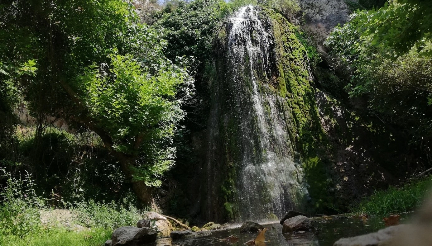 Kınık Waterfall Nature Park in Bilecik Turkey