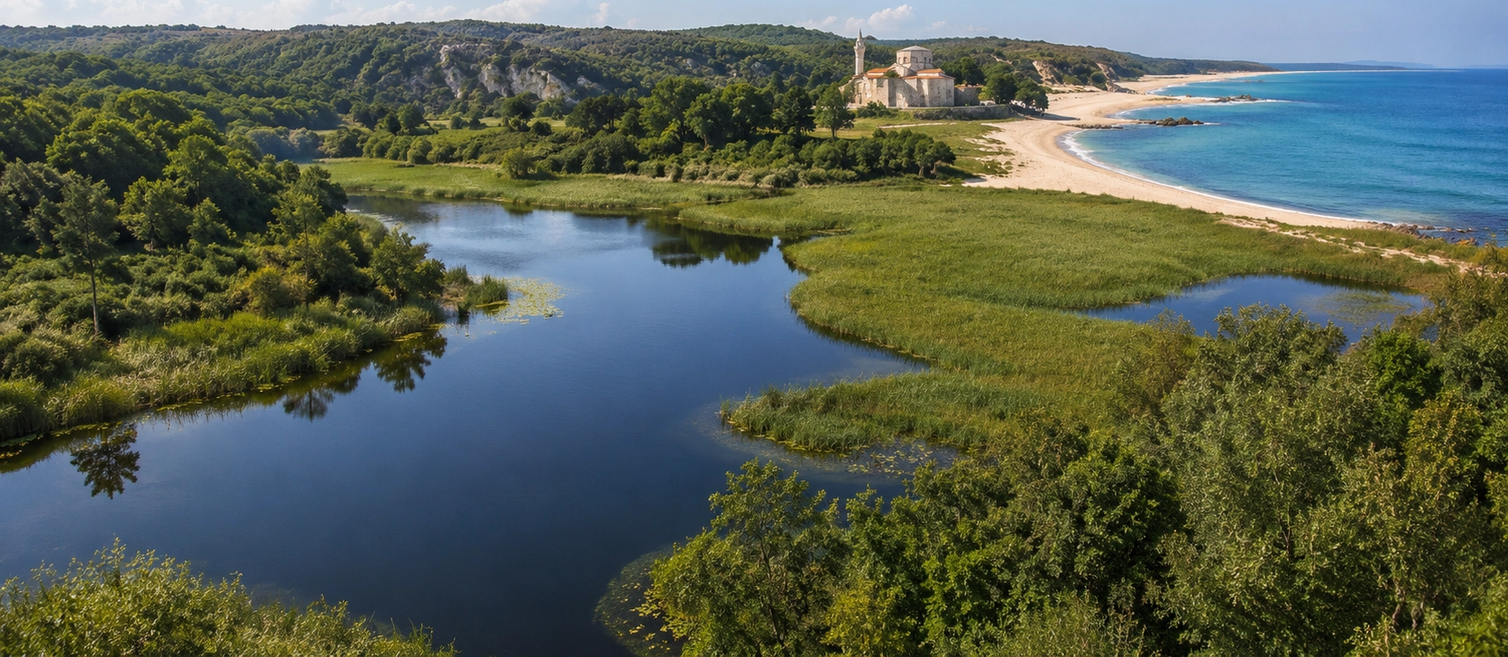 Best places to visit in Kirklareli including Igneada Longoz Forests, Dupnisa Cave, Kiyikoy, Vize and historic Ottoman sites