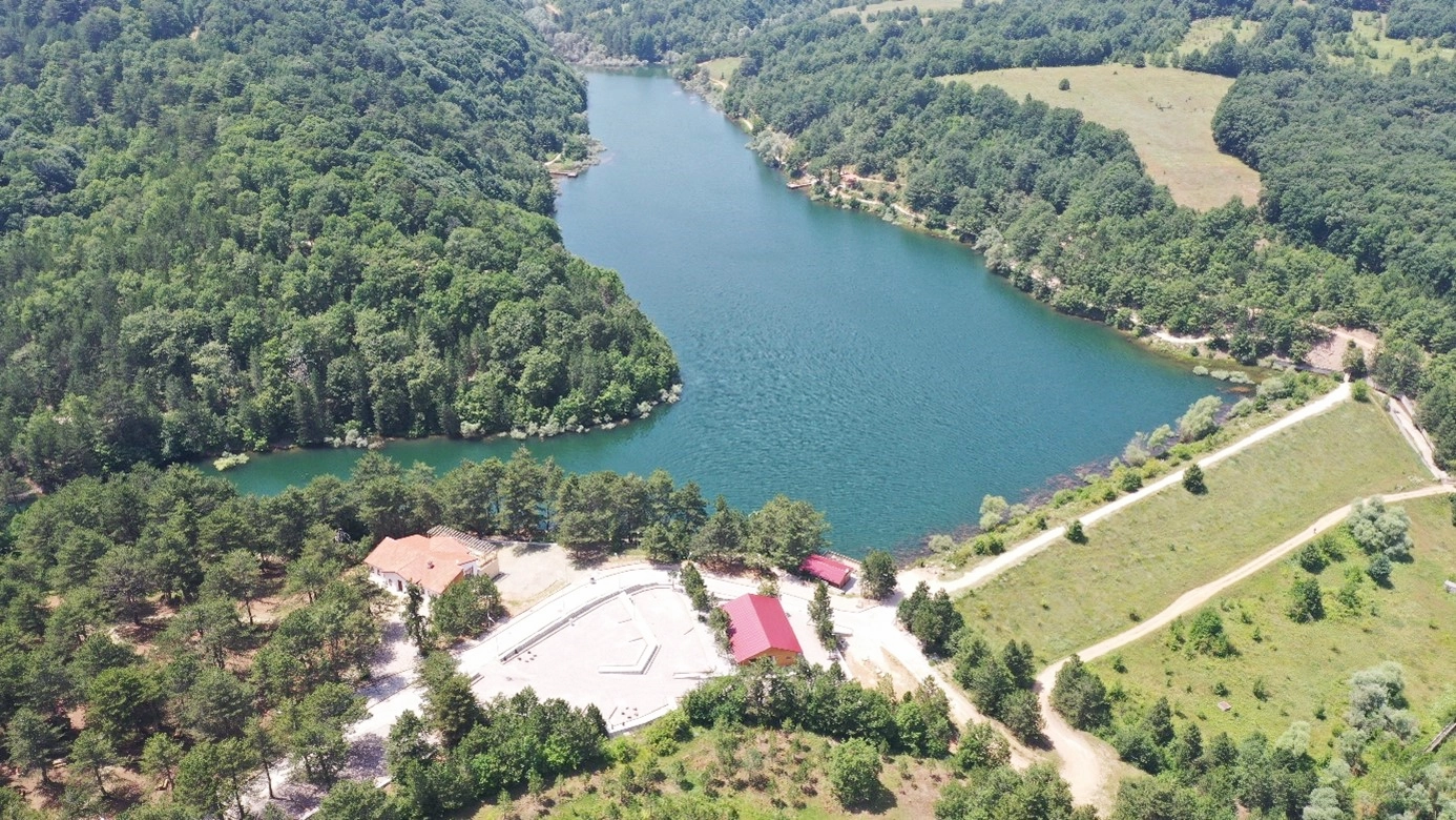 Küçükelmalı Nature Park and pond in Pazaryeri Bilecik Turkey