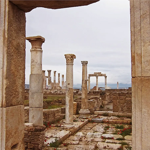Laodicea ancient city ruins in Denizli