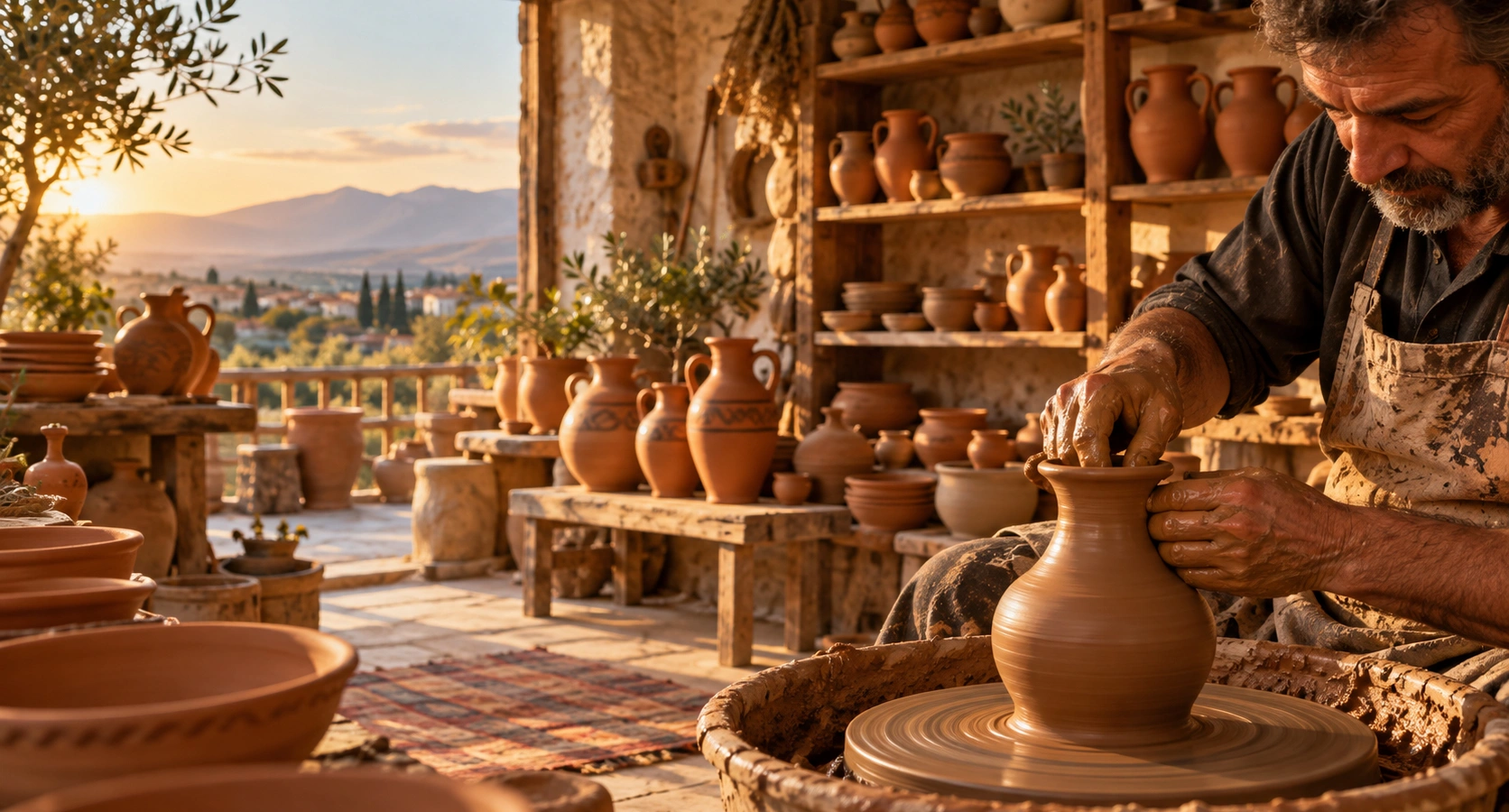 Menemen pottery traditional ceramics Izmir Turkey