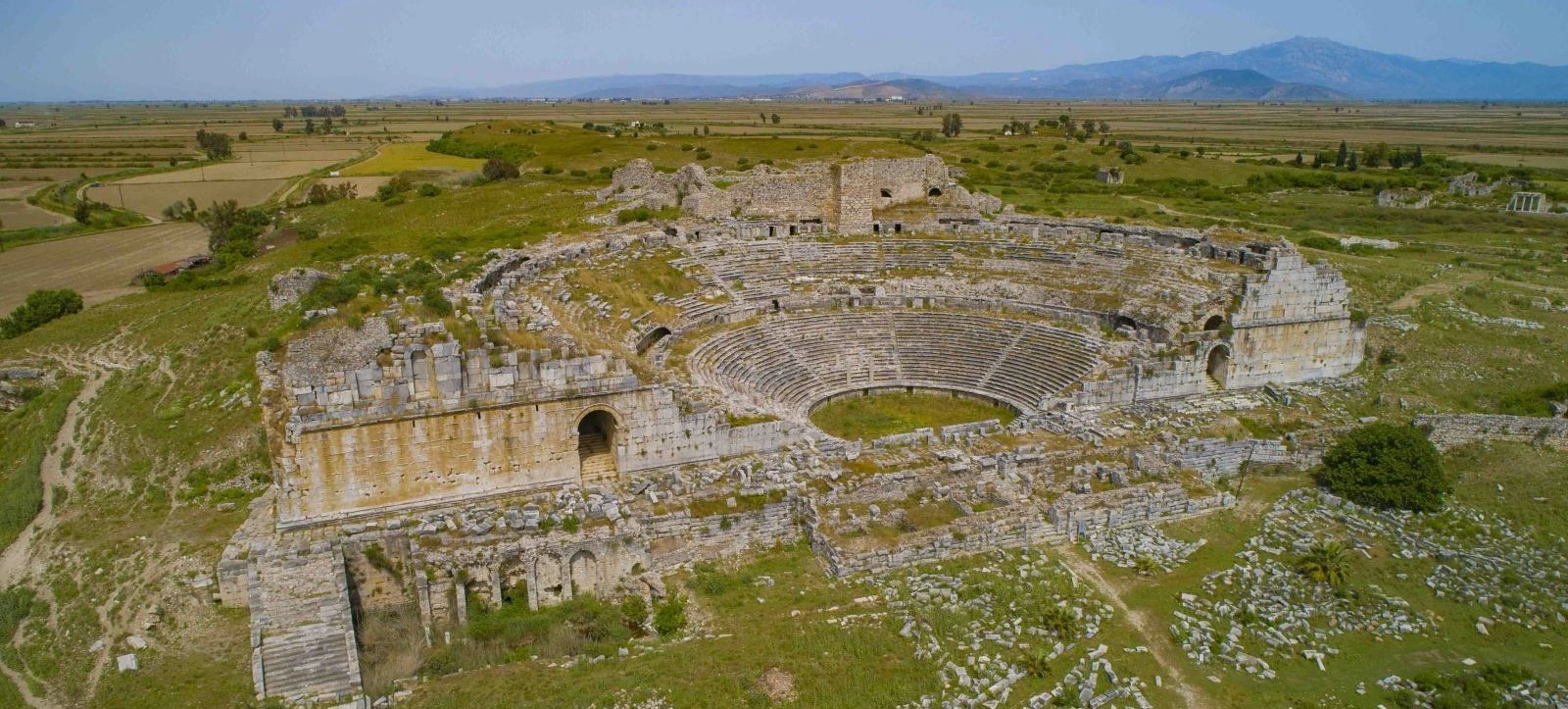 Miletus Ancient City theatre in Aydın Turkey