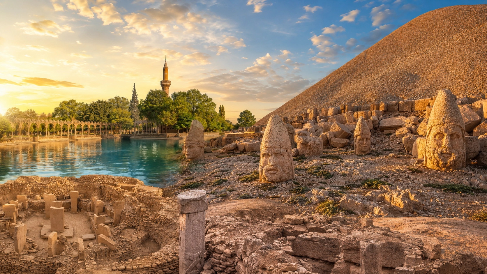 Mount Nemrut, Göbeklitepe, Karahantepe and Zeugma Tour from Istanbul