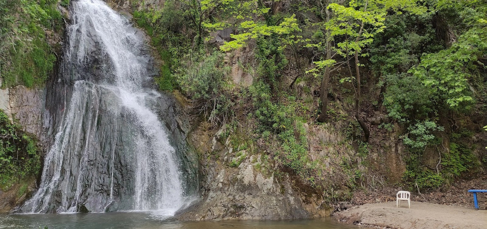 Nebiler Waterfall Dikili Izmir forest cascade nature Turkey