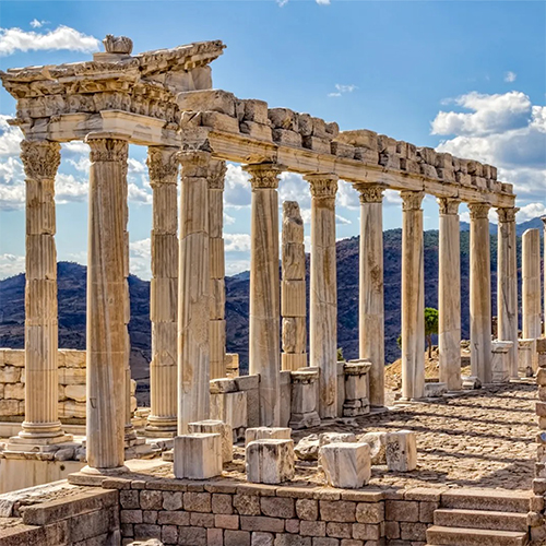 Pergamon Ancient City acropolis and theatre