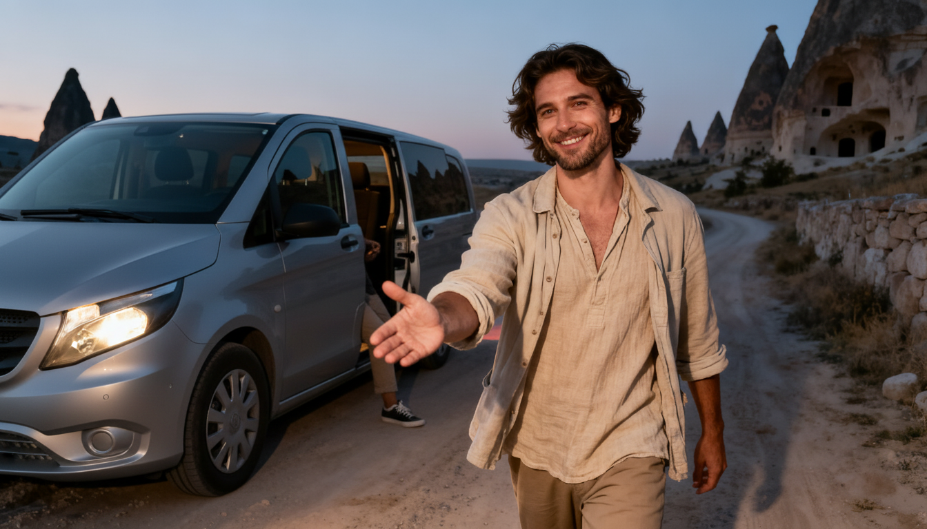 Early morning hotel pick-up for Cappadocia balloon flight