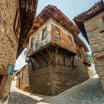 Birgi historical town Ottoman houses