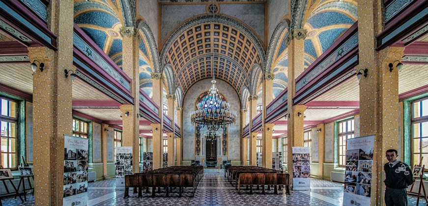 Interior of the Grand Synagogue of Edirne