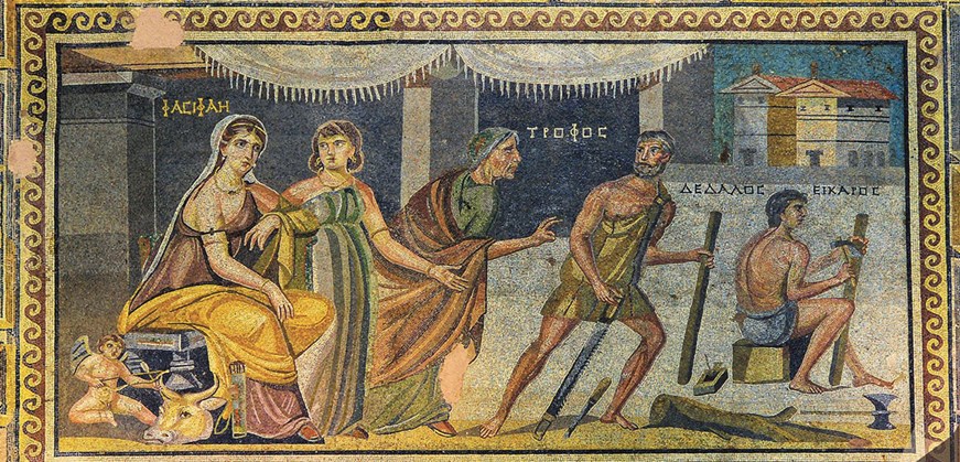 Roman mosaics displayed at Zeugma Mosaic Museum in Gaziantep