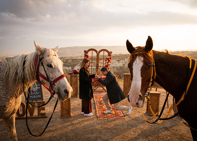 Round Door Concept Marriage Proposal in Cappadocia