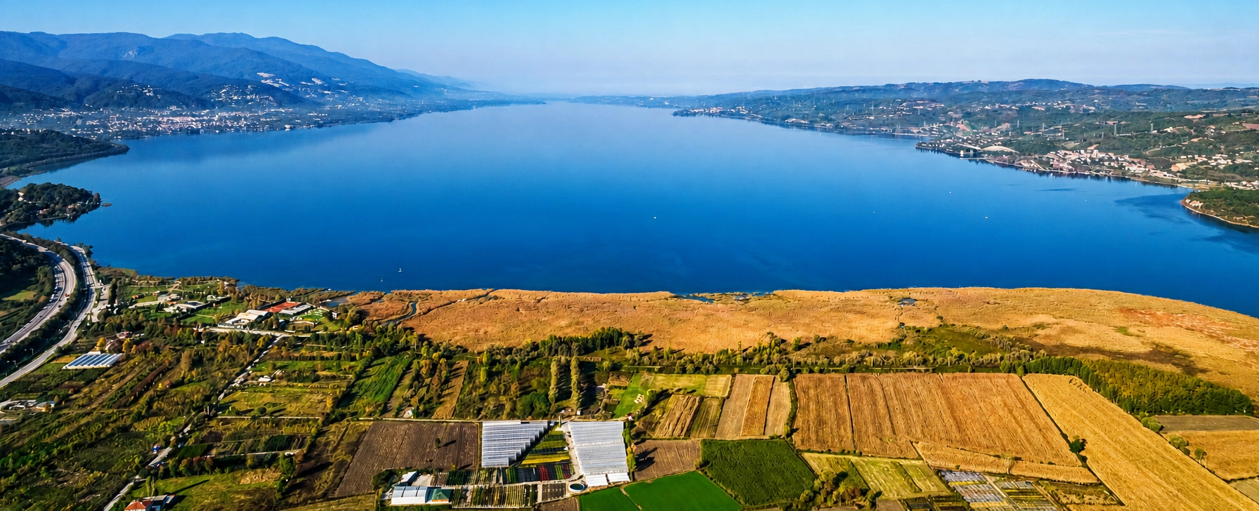 Lake Sapanca & Sapanca Shore in Sakarya Turkey