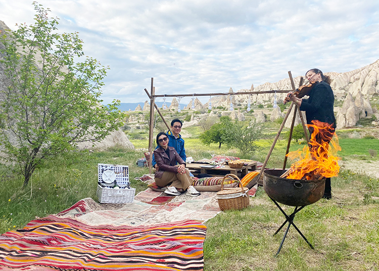 Romantic dinner experience in Cappadocia