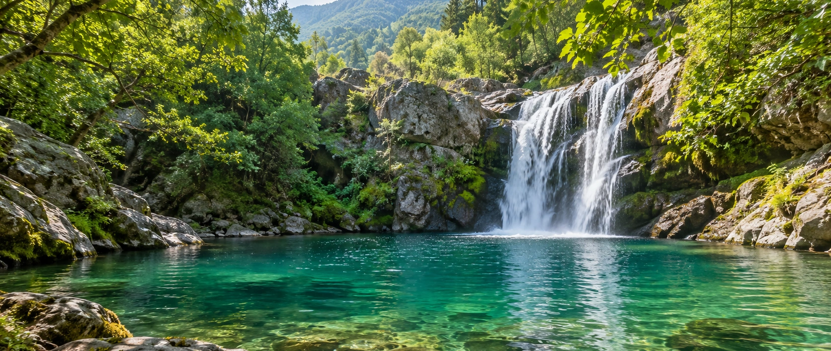 Sütüven Waterfall and Hasanboğuldu Pond near Edremit Balıkesir