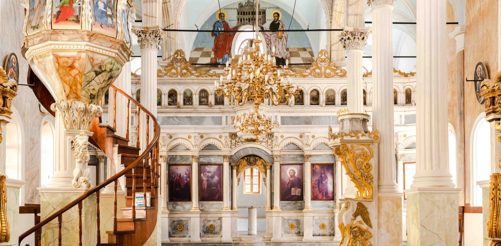 Taksiyarhis Monument Museum Ayvalik historic Greek Orthodox church