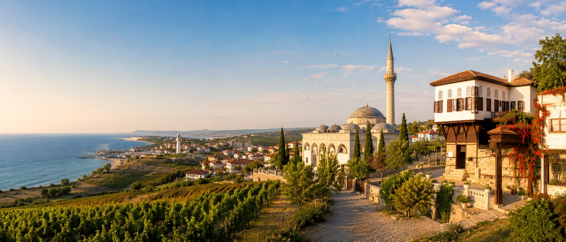 Best places to visit in Tekirdag including Rakoczi Museum, Sarkoy coast, Ucmakdere, Hora Lighthouse and historic sites