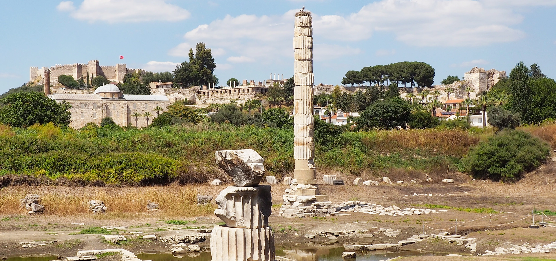 Temple of Artemis archaeological site near Ephesus Selcuk Turkey