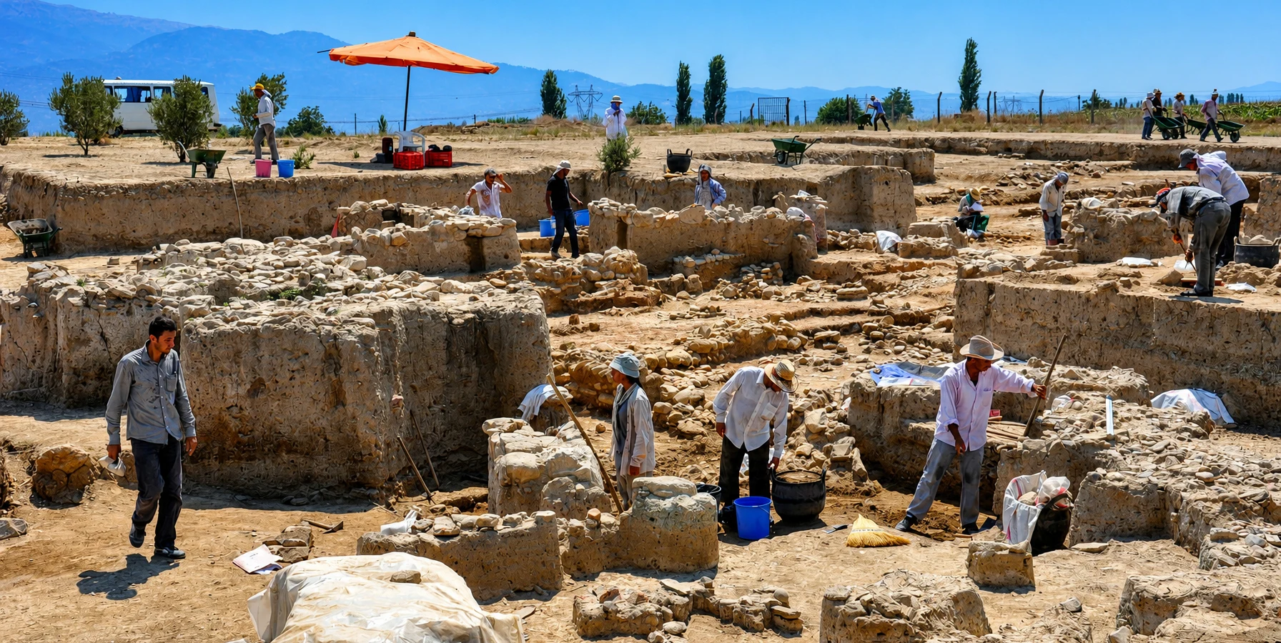 Tepecik Höyük archaeological settlement in Çine Aydın Türkiye