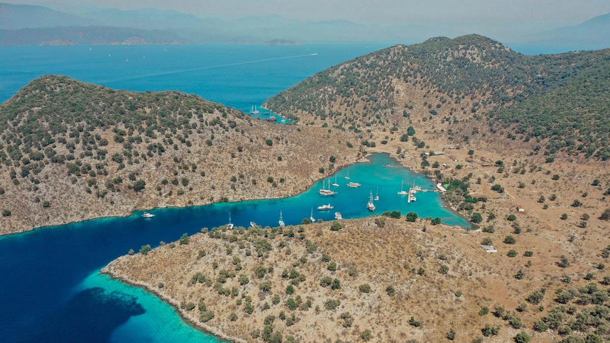 Tersane Island in the Gulf of Gocek