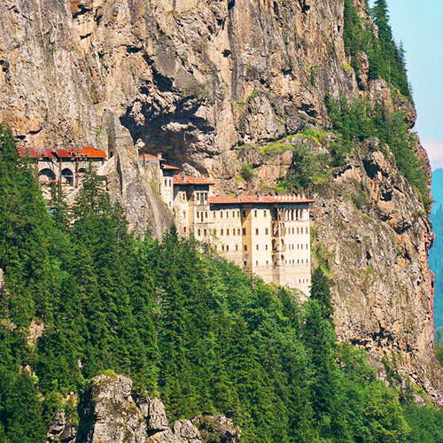 Black Sea Region in Turkey with green mountains and scenic villages