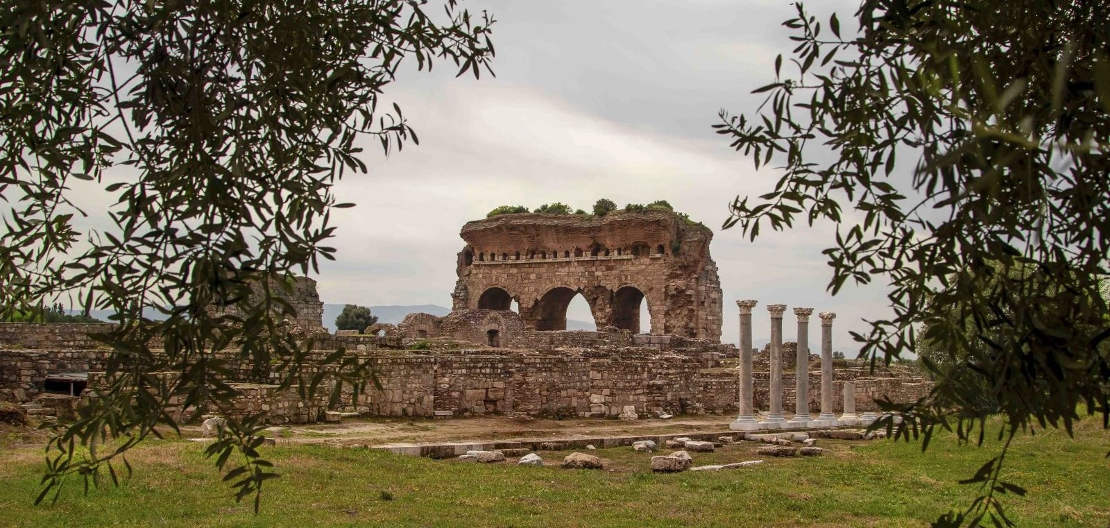 Tralleis Ancient City ruins above Aydın city Turkey