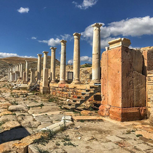 Tripolis ancient city ruins in Denizli province