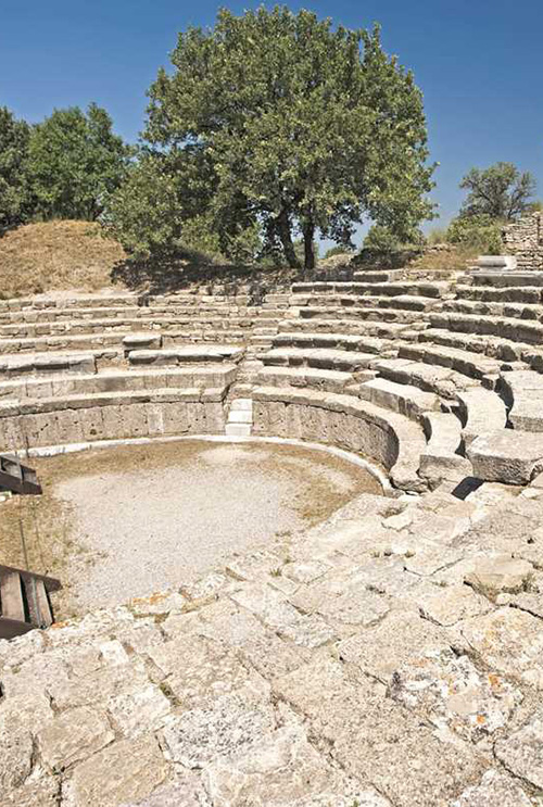 Ancient Odeon at Troy archaeological site